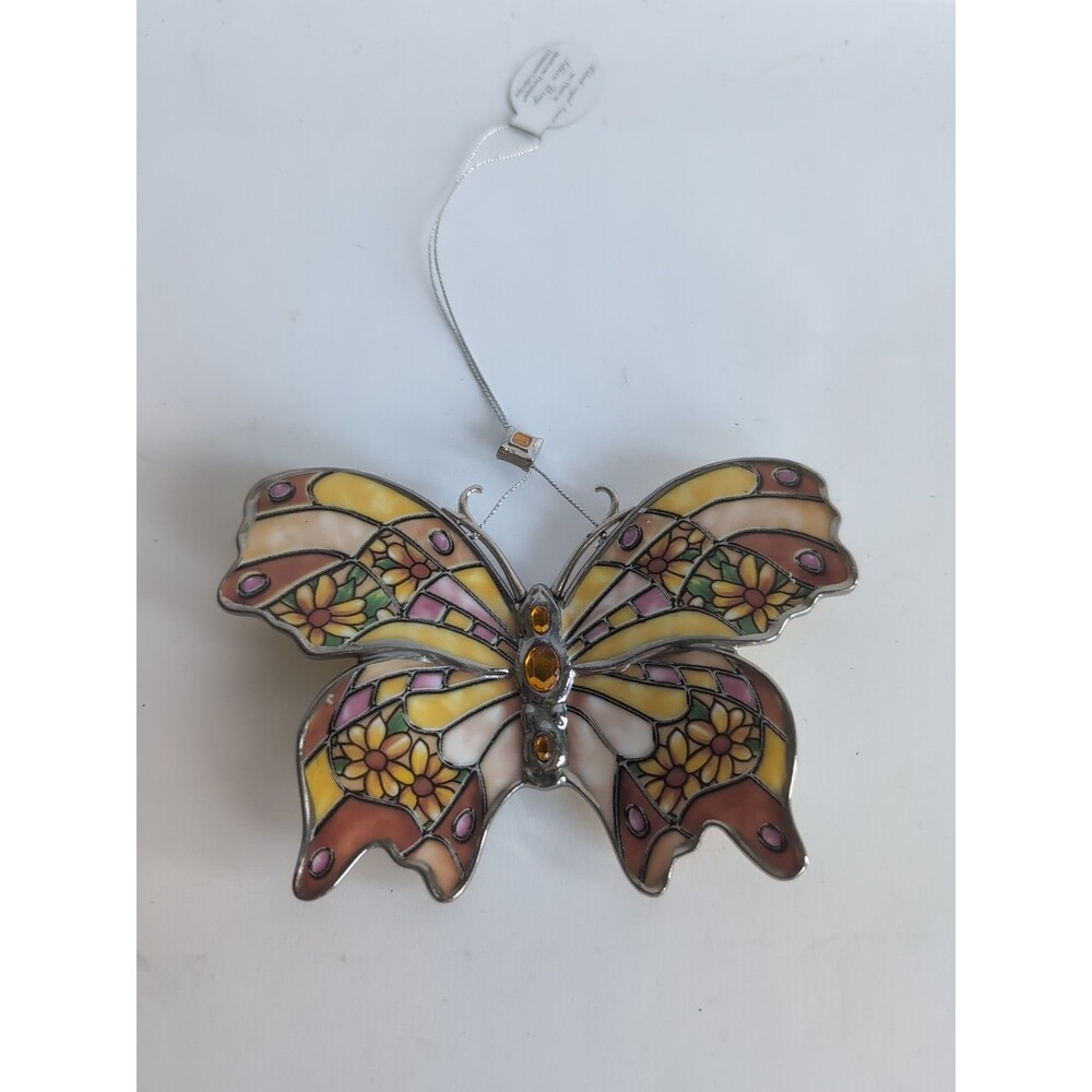 Butterfly Ornament Silken Wings Porcelain Bradford Black-Eyed Susan